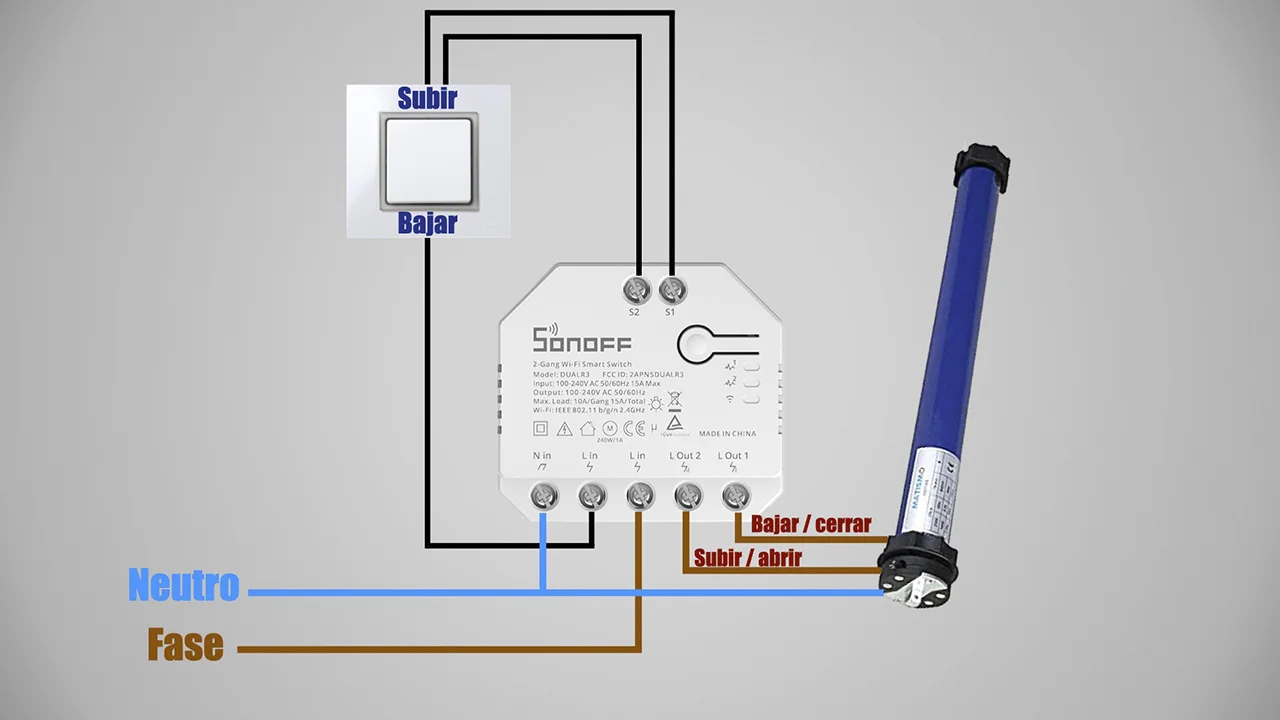 Cuántos cables de conexión tiene un motor de persiana